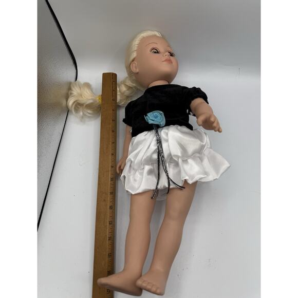 GITTOY 18” Blonde Blue-Eyed Doll Formal Dress Fits AG OG My Life Clothes - Picture 3 of 4